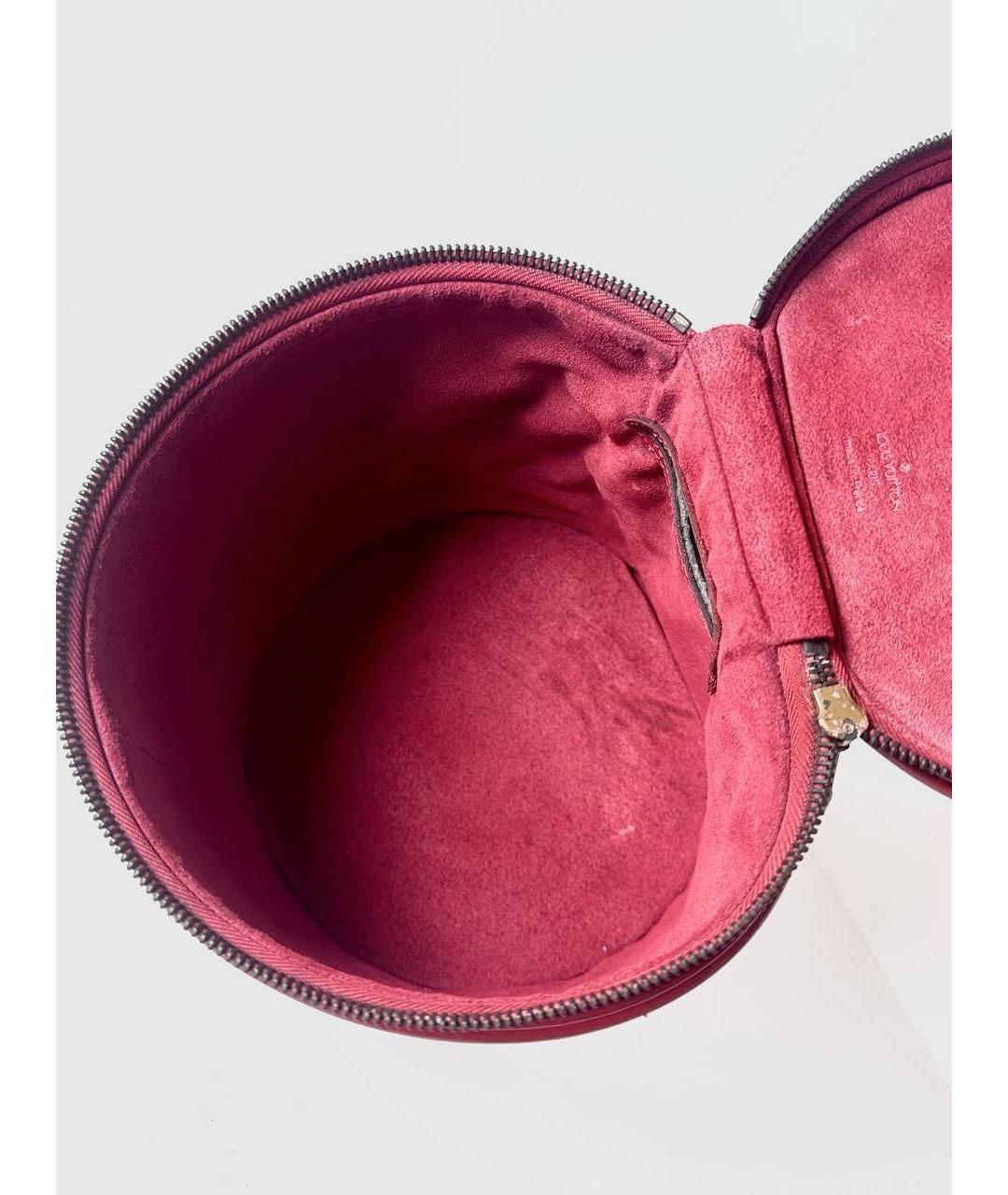 LOUIS VUITTON Красная кожаная сумка с короткими ручками, фото 8