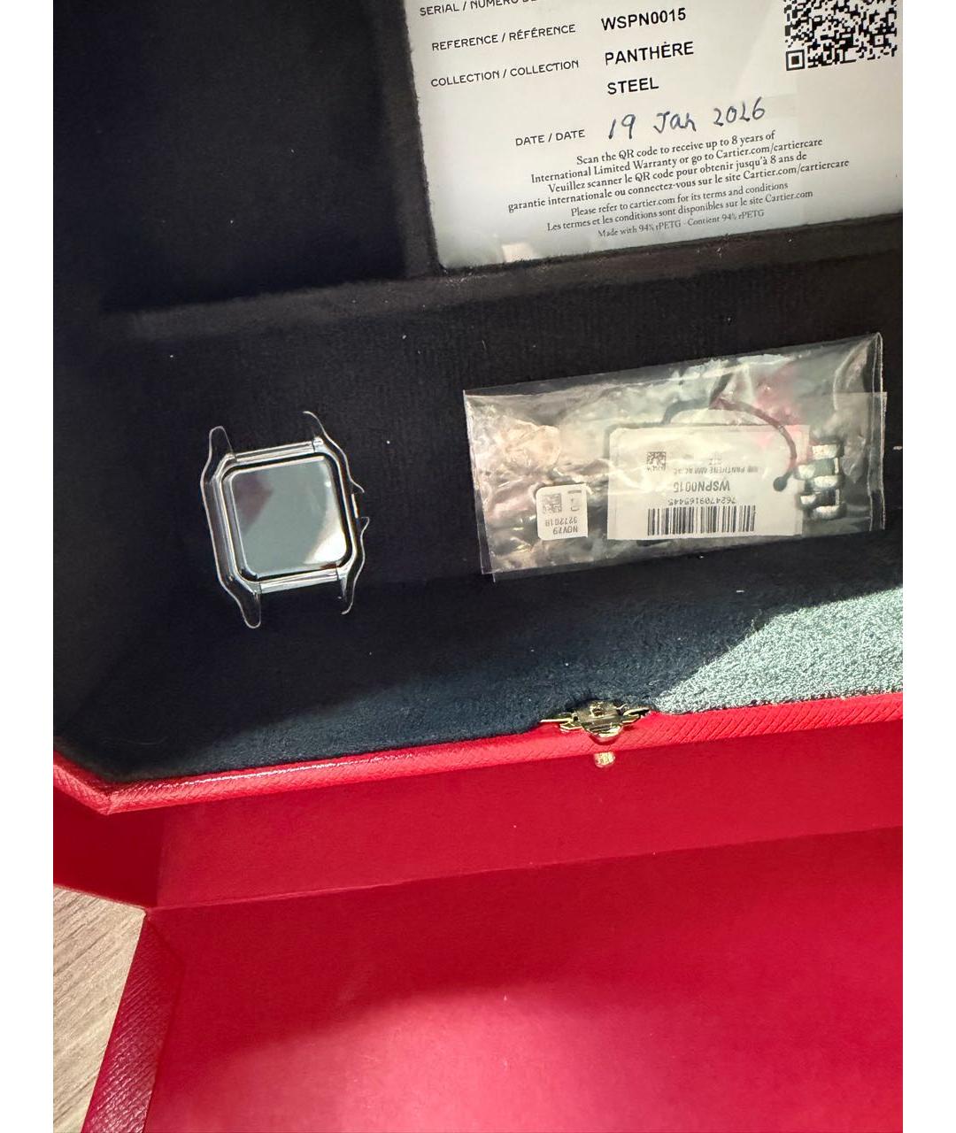 CARTIER Серебряные серебряные часы, фото 5