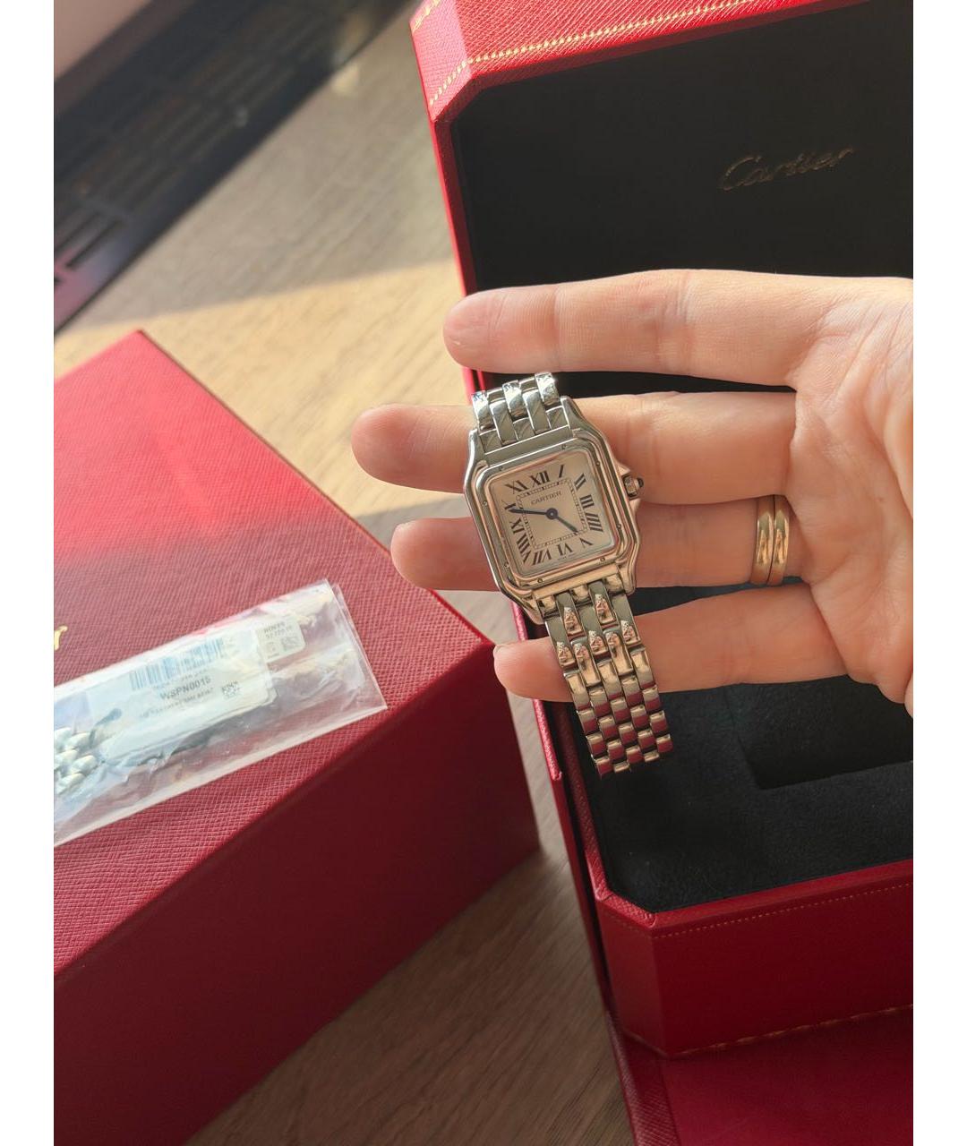 CARTIER Серебряные серебряные часы, фото 3