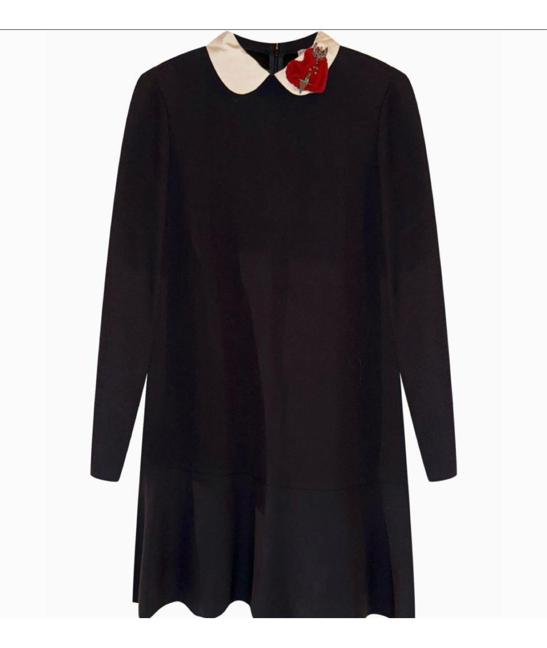 RED VALENTINO Черное повседневное платье, фото 1