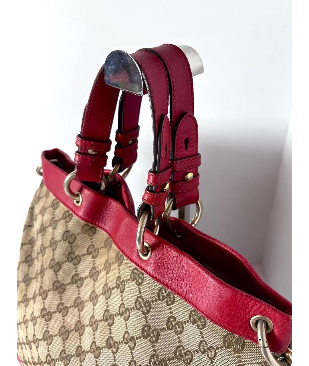 GUCCI Бежевая сумка тоут, фото 8