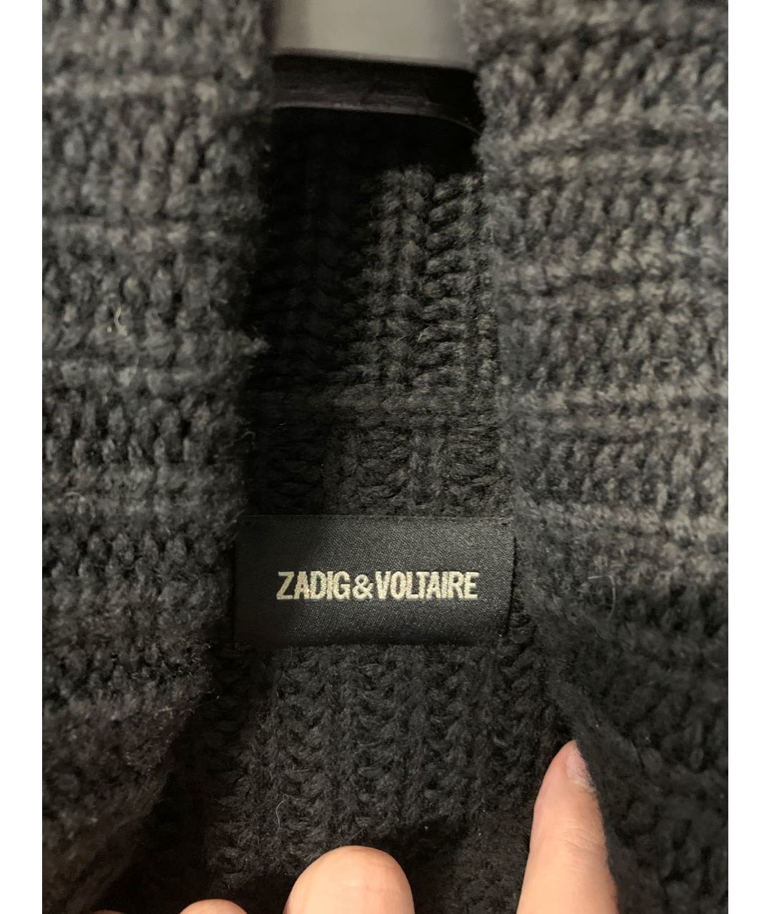 ZADIG & VOLTAIRE Черный шерстяной джемпер / свитер, фото 3