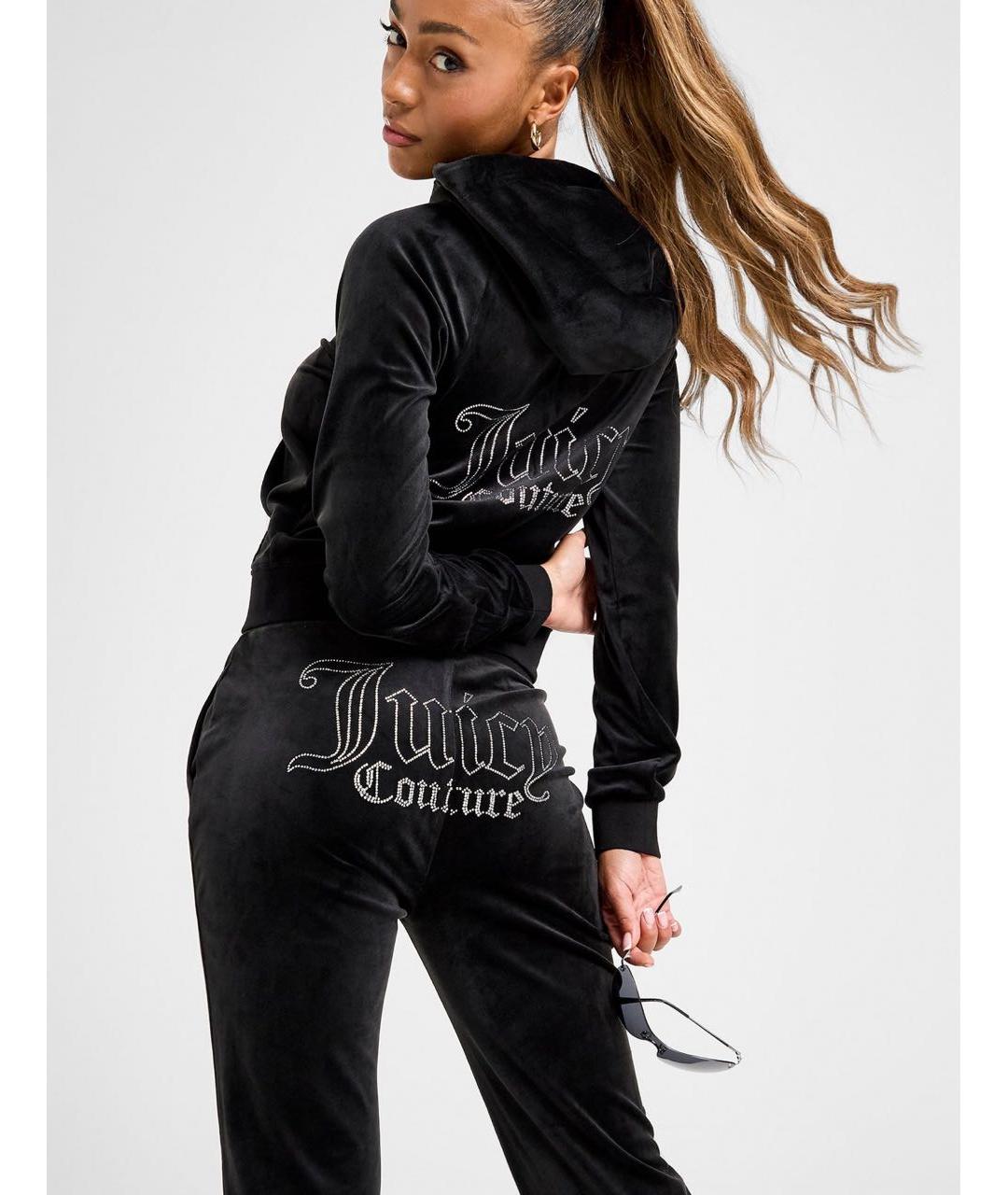 JUICY COUTURE Черный велюровый спортивные костюмы, фото 2