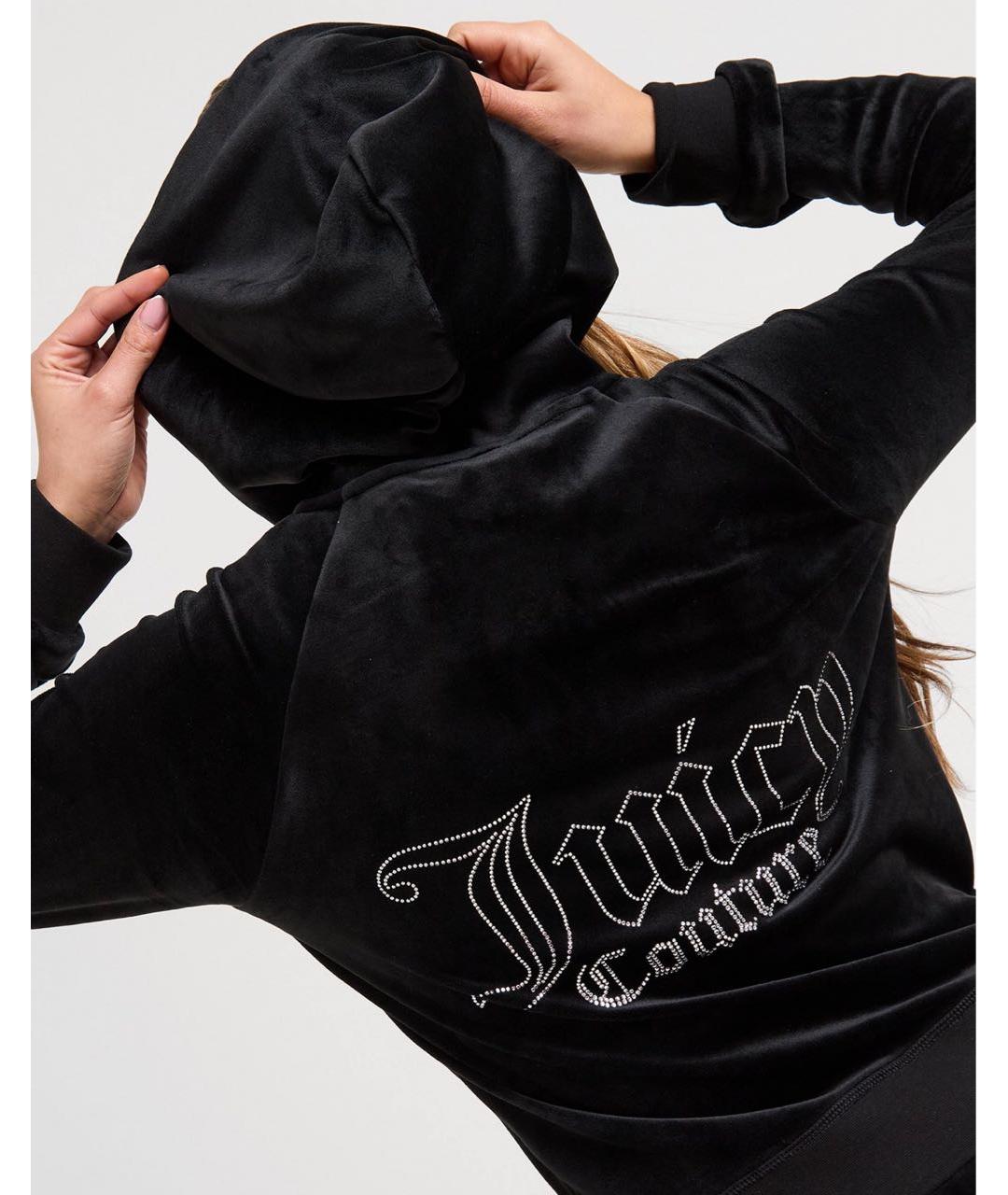 JUICY COUTURE Черный велюровый спортивные костюмы, фото 4