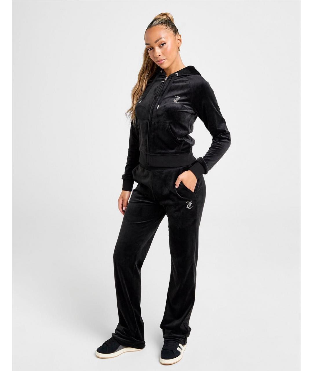 JUICY COUTURE Черный велюровый спортивные костюмы, фото 3