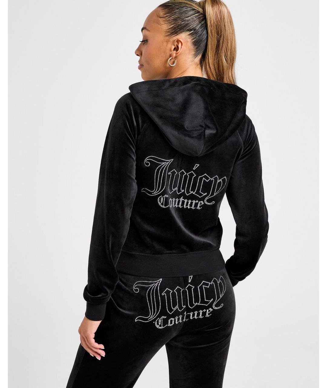 JUICY COUTURE Черный велюровый спортивные костюмы, фото 6