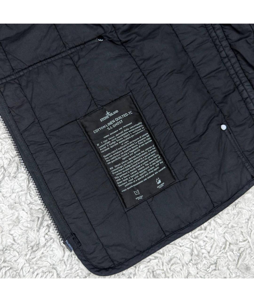 STONE ISLAND Черный жилет, фото 3