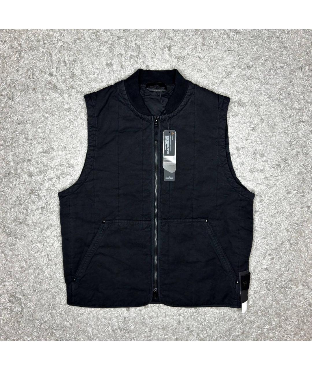 STONE ISLAND Черный жилет, фото 6