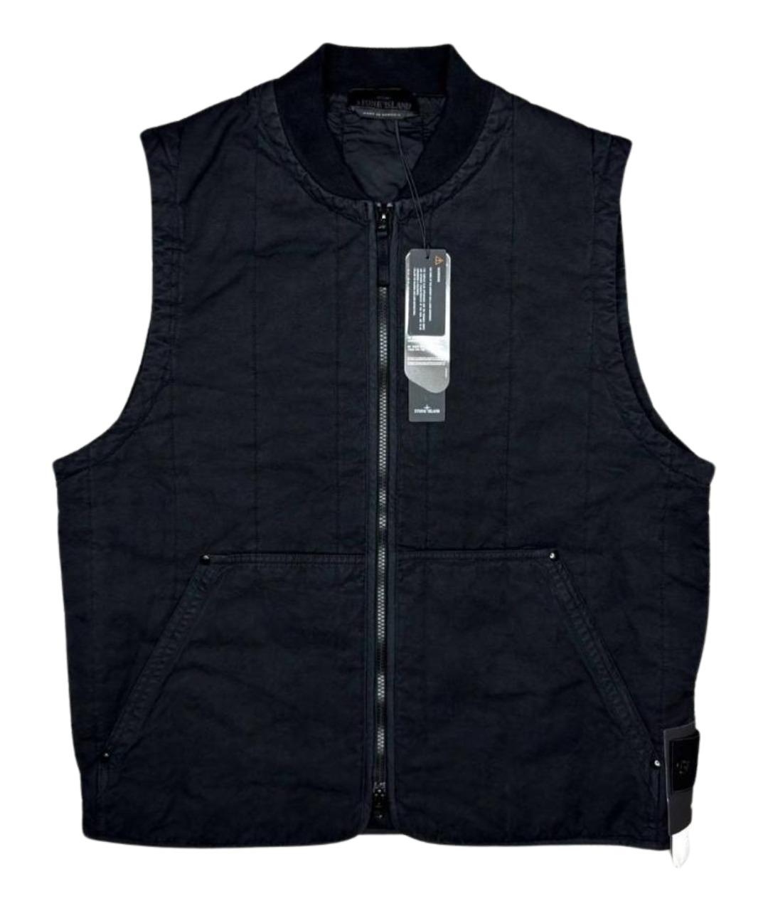 STONE ISLAND Черный жилет, фото 1