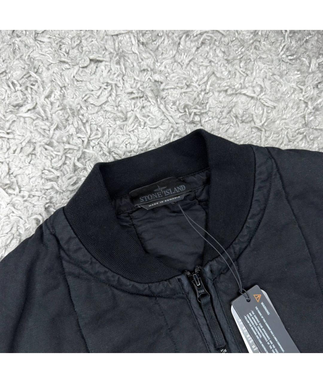 STONE ISLAND Черный жилет, фото 4