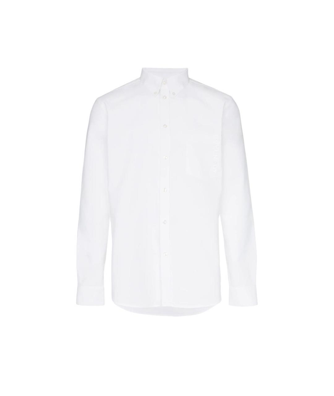 GIVENCHY Белая хлопковая классическая рубашка, фото 8