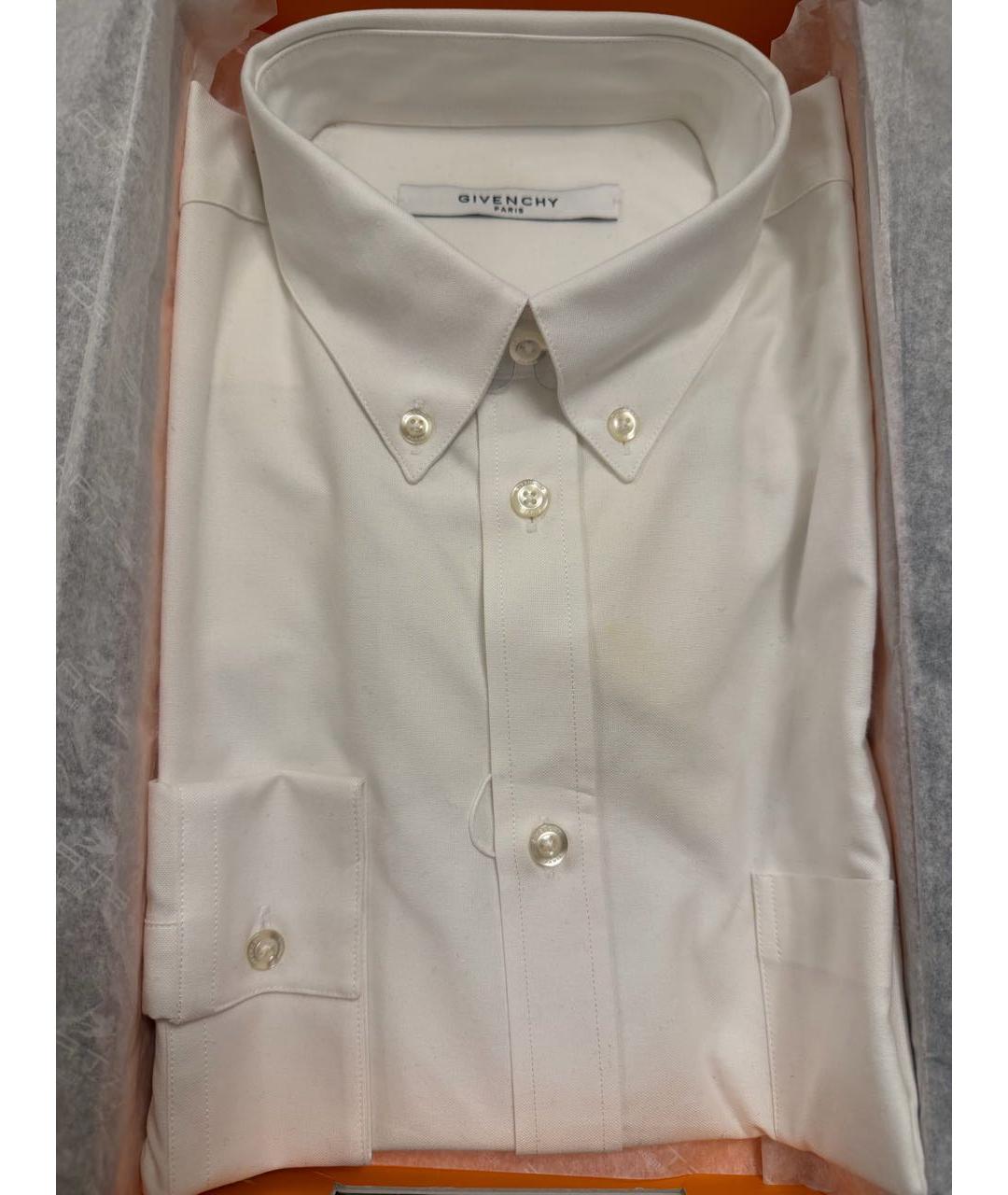 GIVENCHY Белая хлопковая классическая рубашка, фото 3