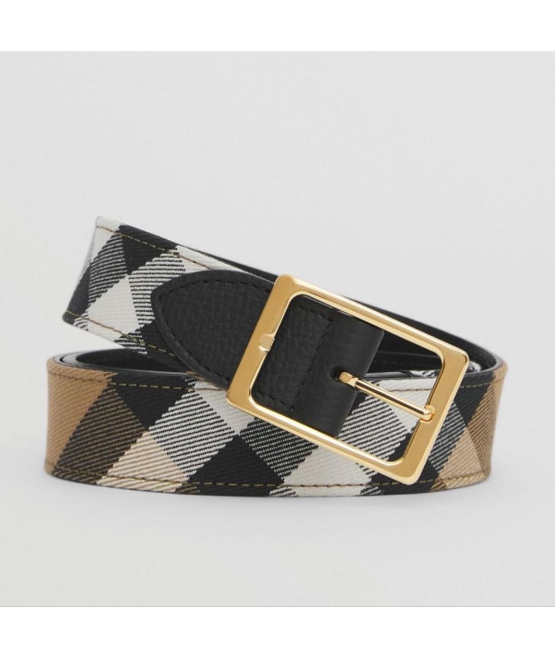 BURBERRY Бежевый кожаный ремень, фото 2
