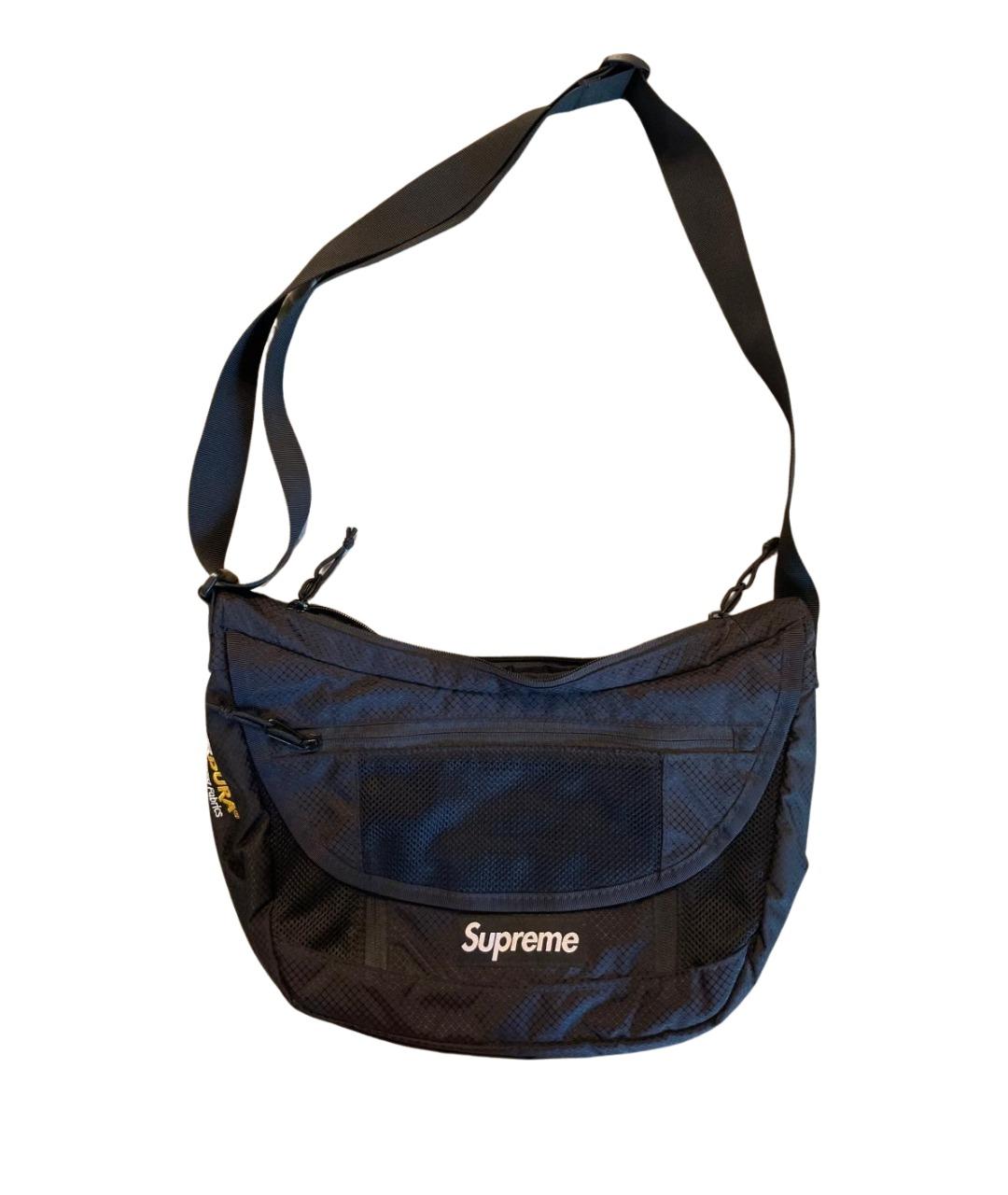 SUPREME Черная сумка на плечо, фото 1