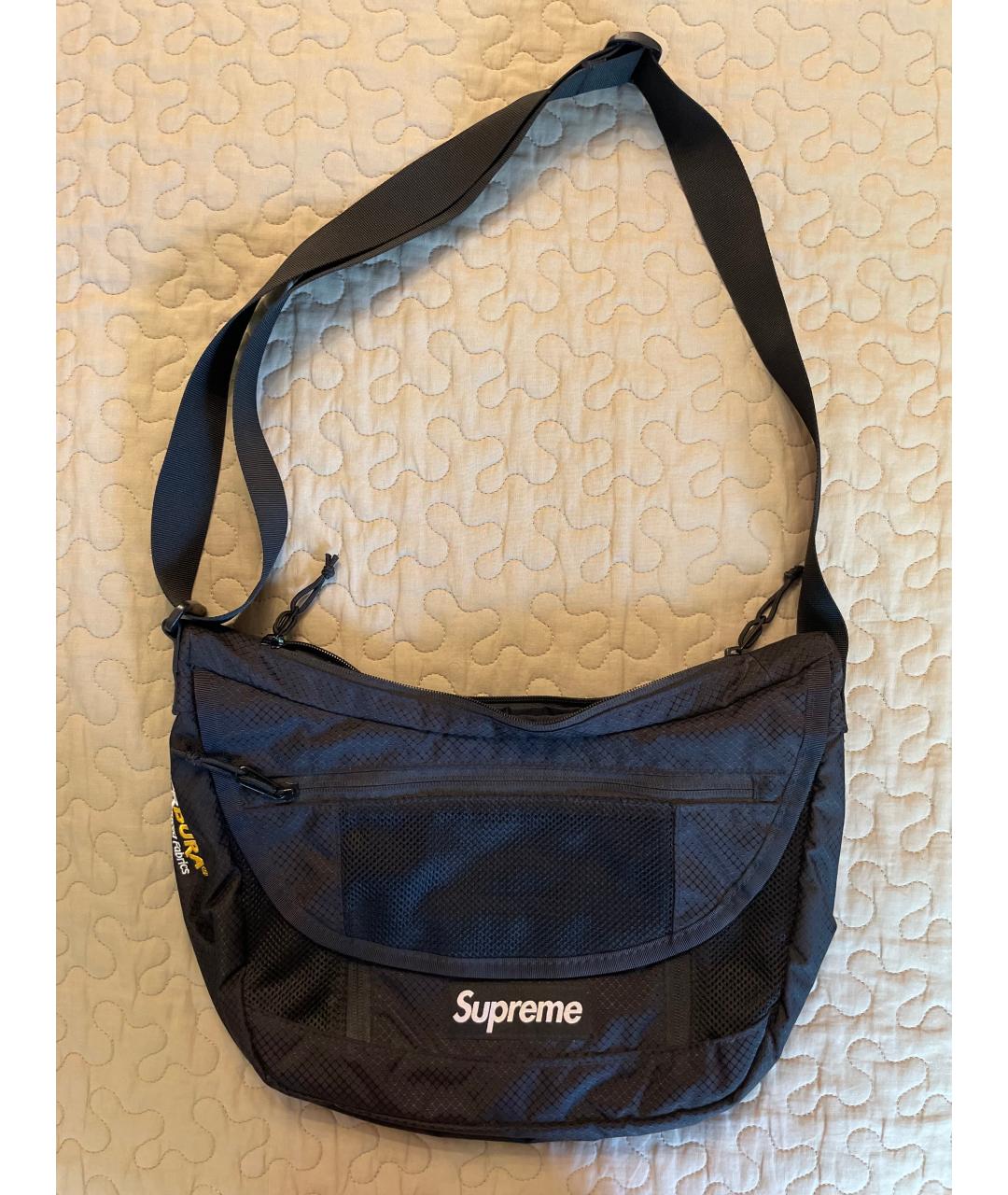 SUPREME Черная сумка на плечо, фото 7