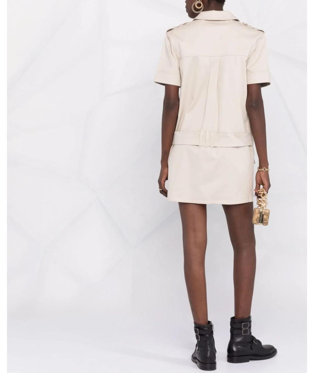BALMAIN Бежевое платье, фото 4