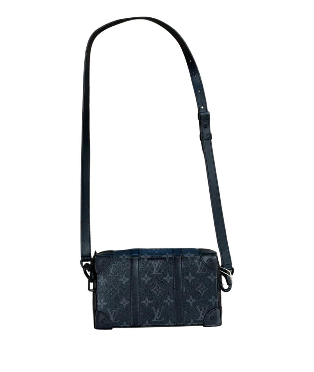 LOUIS VUITTON Черная кожаная сумка на плечо, фото 1