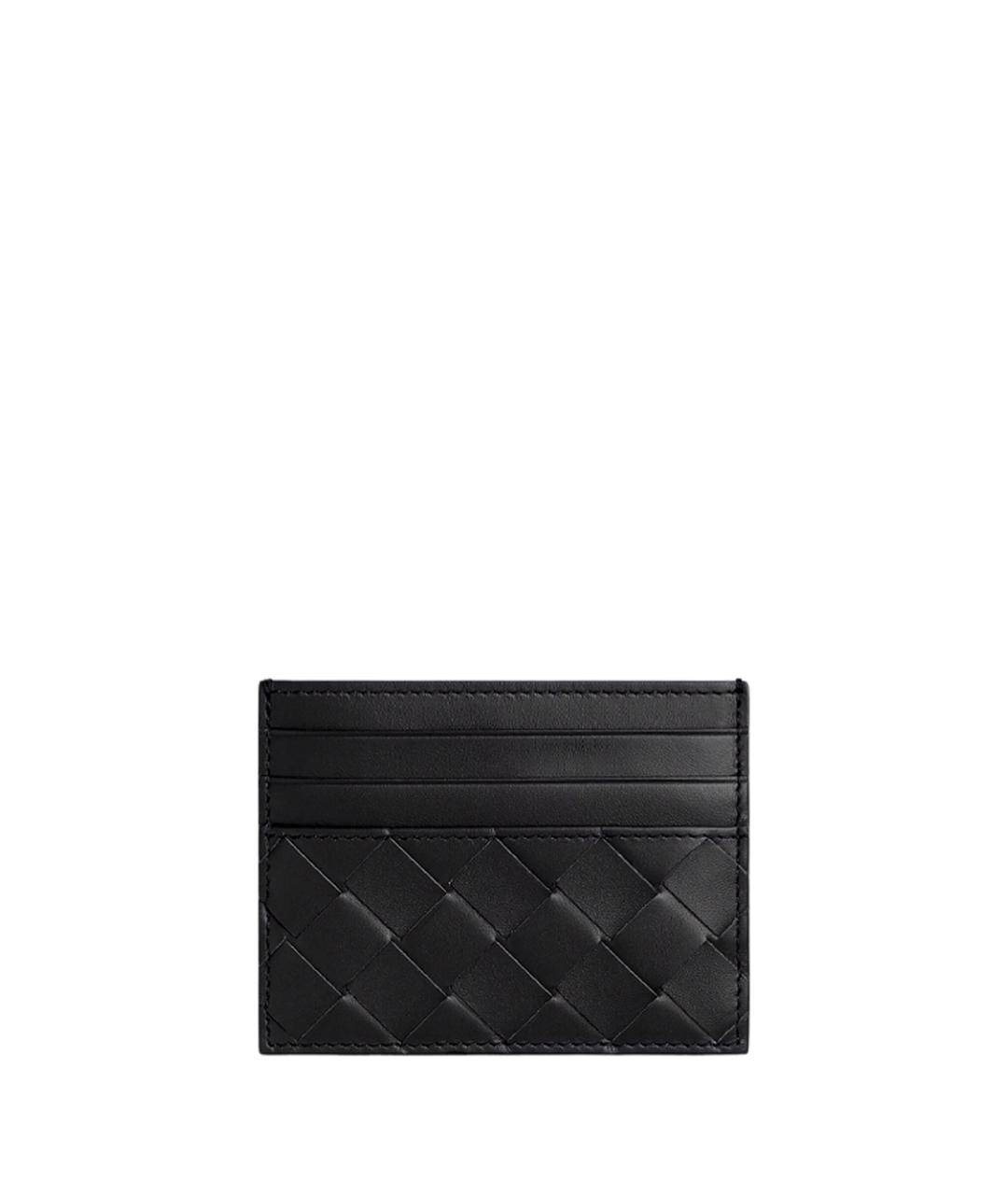 BOTTEGA VENETA Черный кожаный кардхолдер, фото 1
