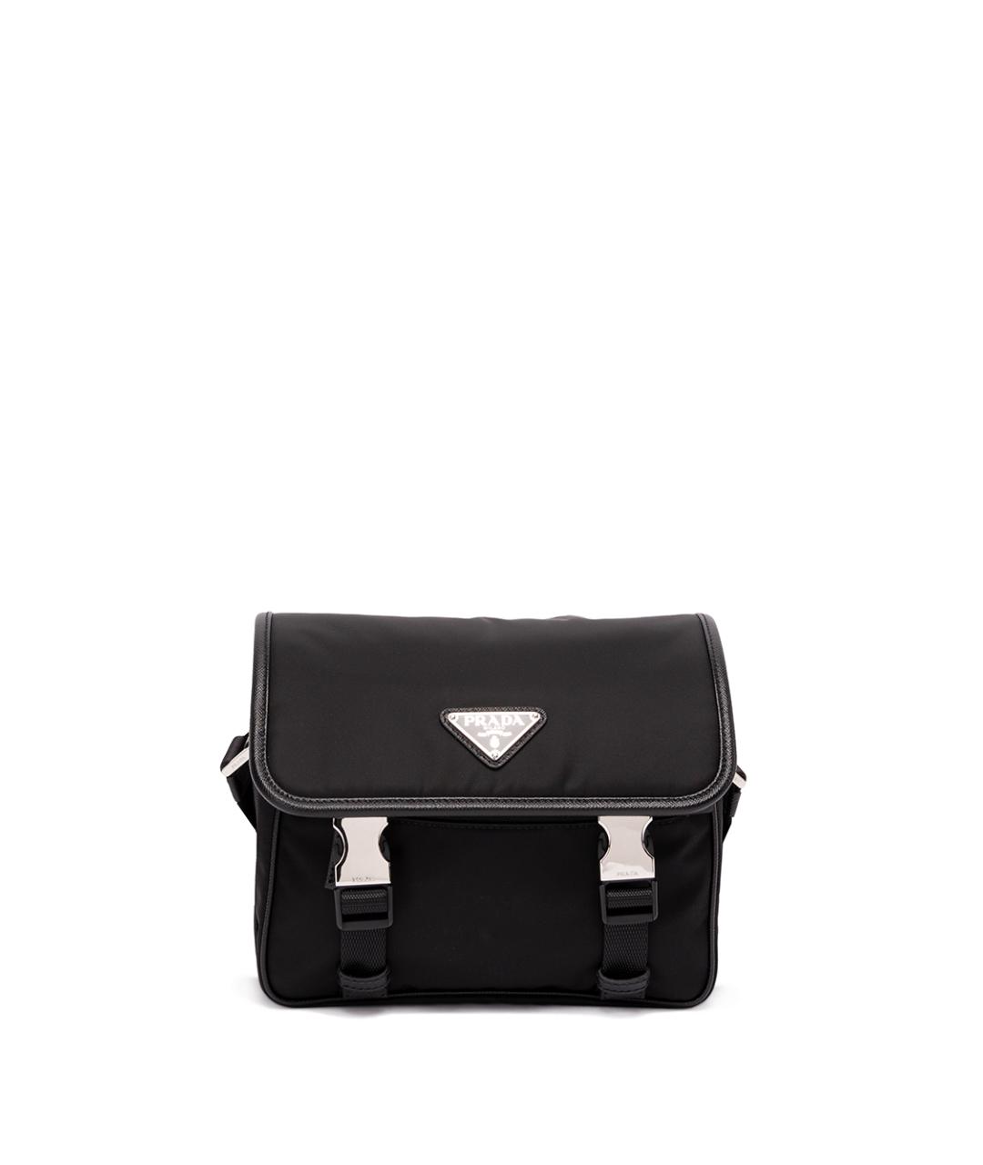 PRADA Черная синтетическая сумка на плечо, фото 1