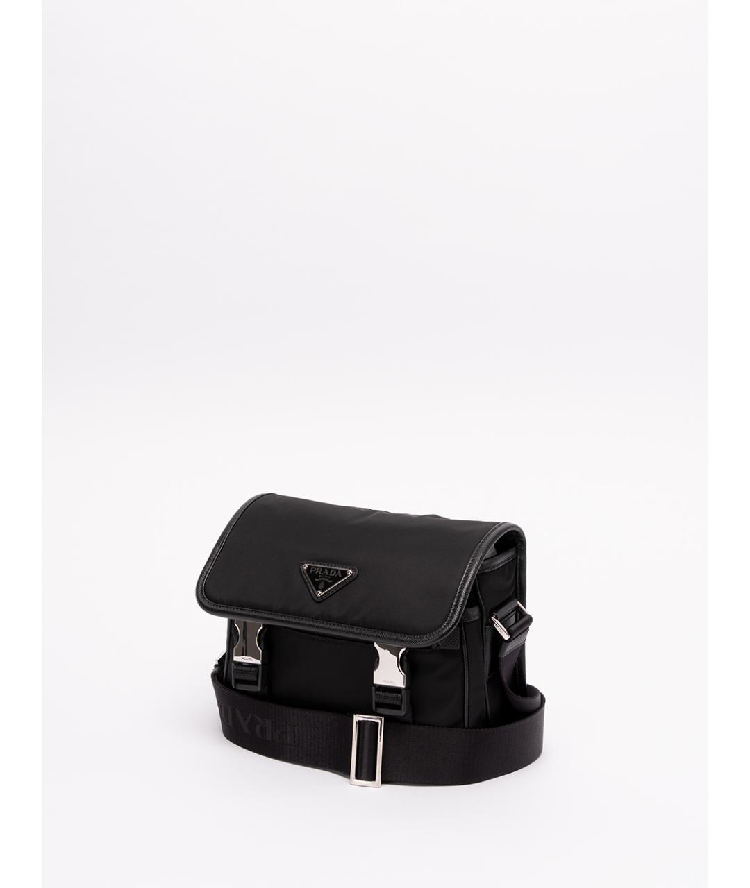 PRADA Черная синтетическая сумка на плечо, фото 2