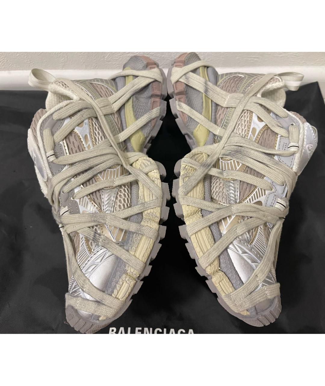 BALENCIAGA Серые текстильные кроссовки, фото 6