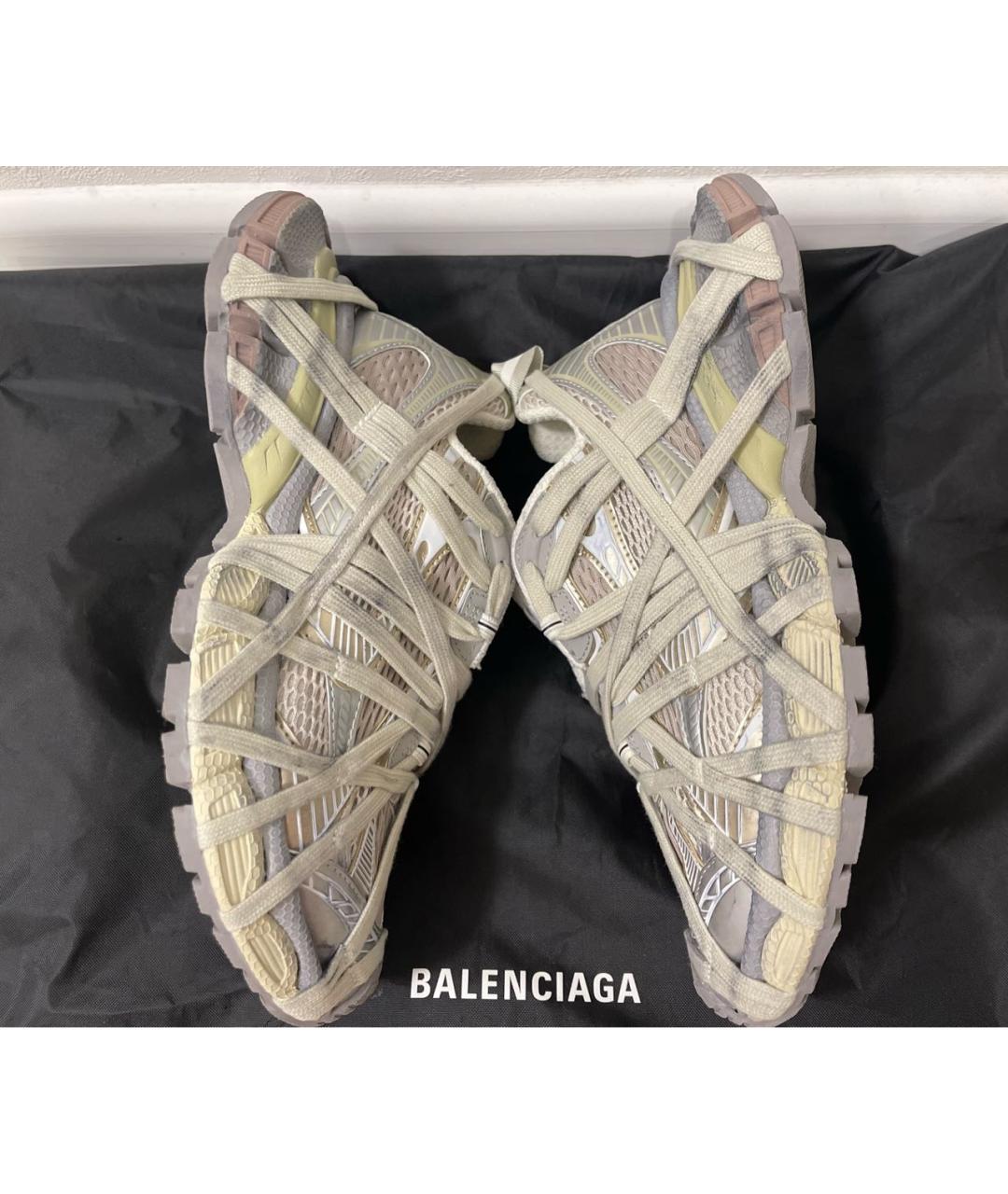 BALENCIAGA Серые текстильные кроссовки, фото 7