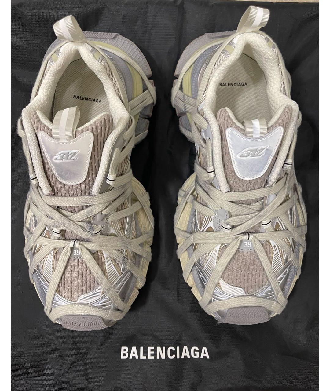 BALENCIAGA Серые текстильные кроссовки, фото 3
