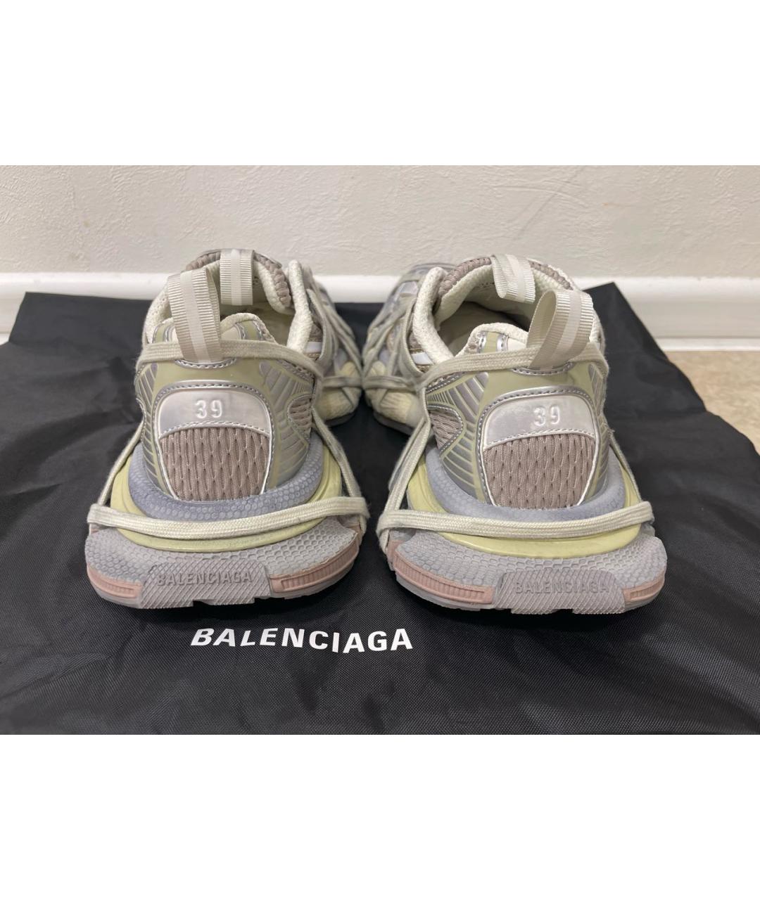 BALENCIAGA Серые текстильные кроссовки, фото 4