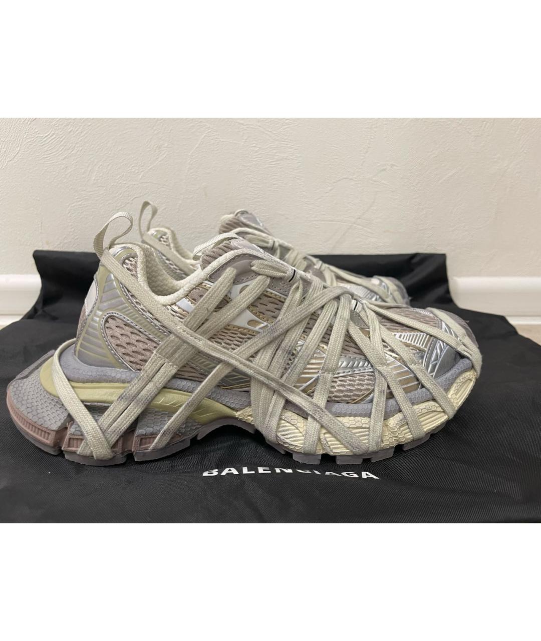 BALENCIAGA Серые текстильные кроссовки, фото 8