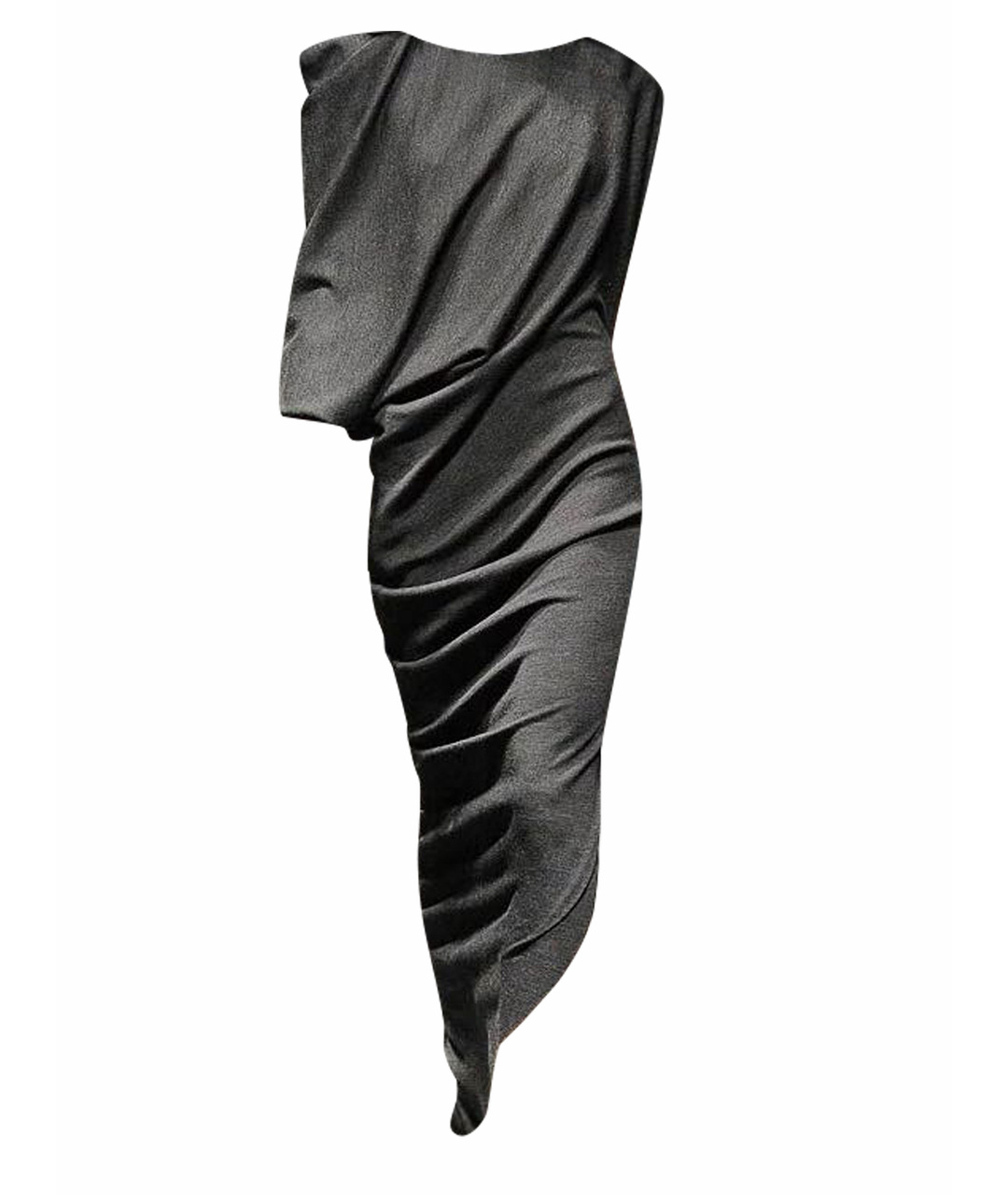 LANVIN Серое шерстяное повседневное платье, фото 1