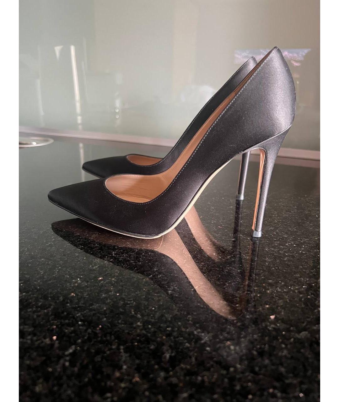 GIANVITO ROSSI Черные текстильные туфли, фото 4