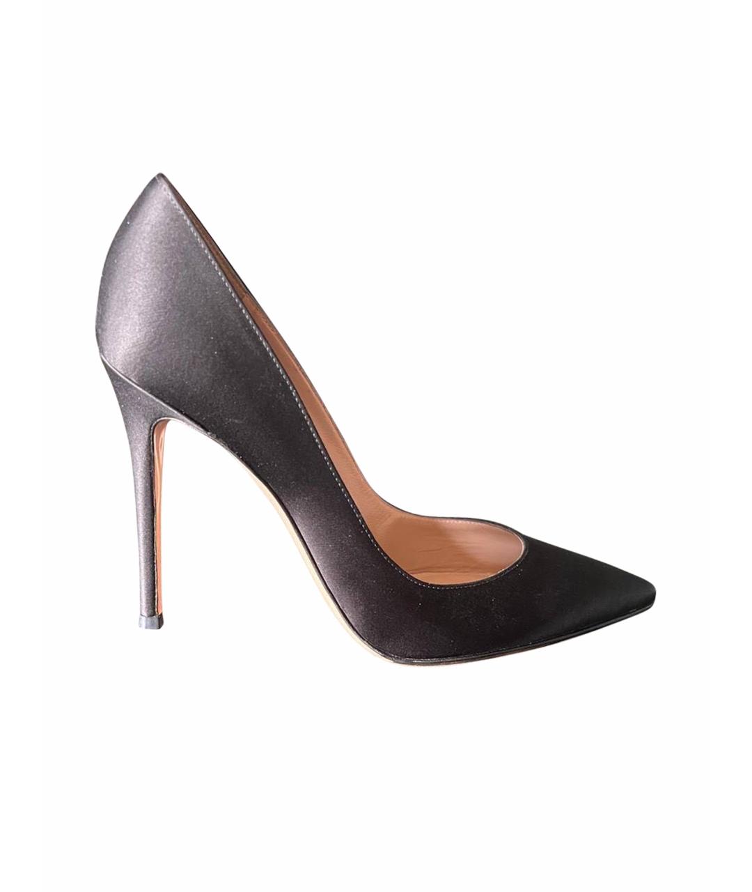 GIANVITO ROSSI Черные текстильные туфли, фото 1