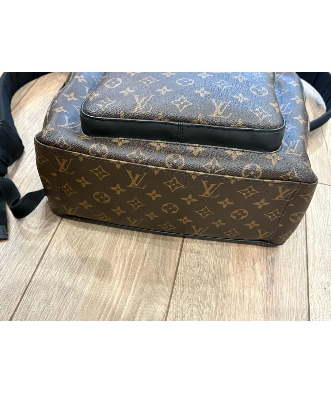 LOUIS VUITTON Коричневый рюкзак, фото 8