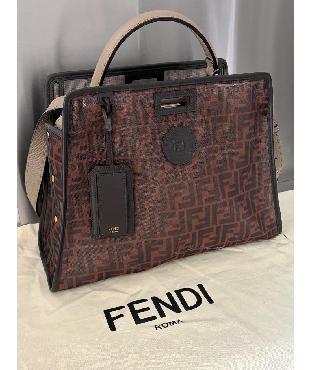 FENDI Кожаная сумка тоут, фото 6