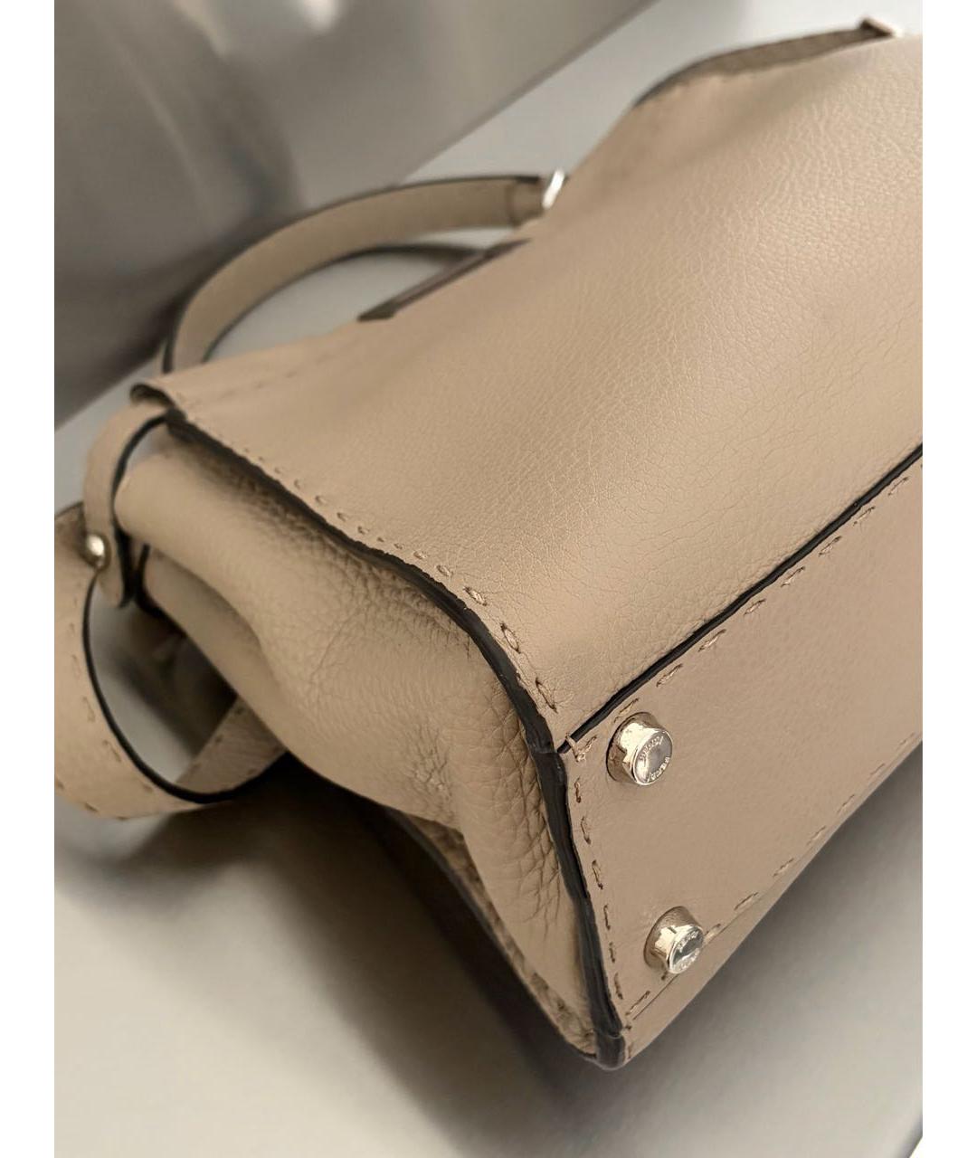 FENDI Кожаная сумка тоут, фото 3