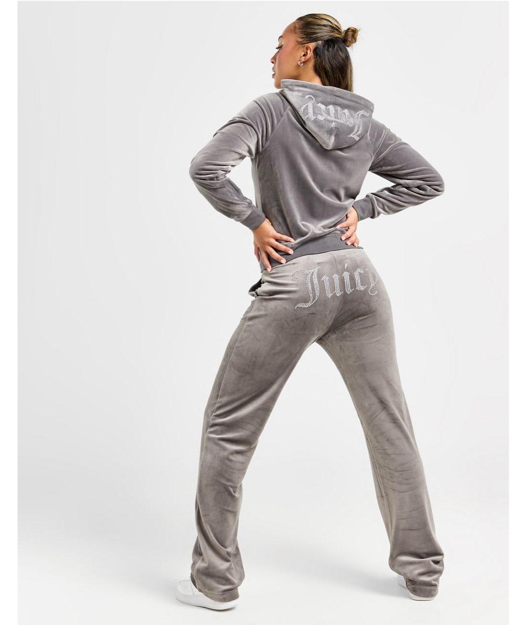 JUICY COUTURE Серый велюровый спортивные костюмы, фото 2