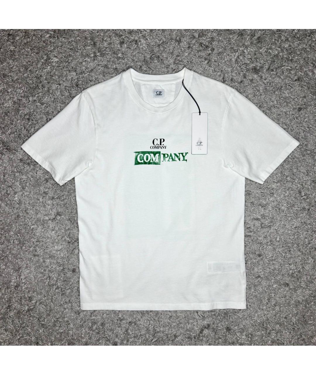 CP COMPANY Белая хлопковая футболка, фото 6