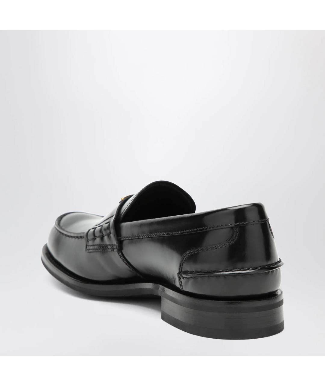 PRADA Черные кожаные лоферы, фото 2