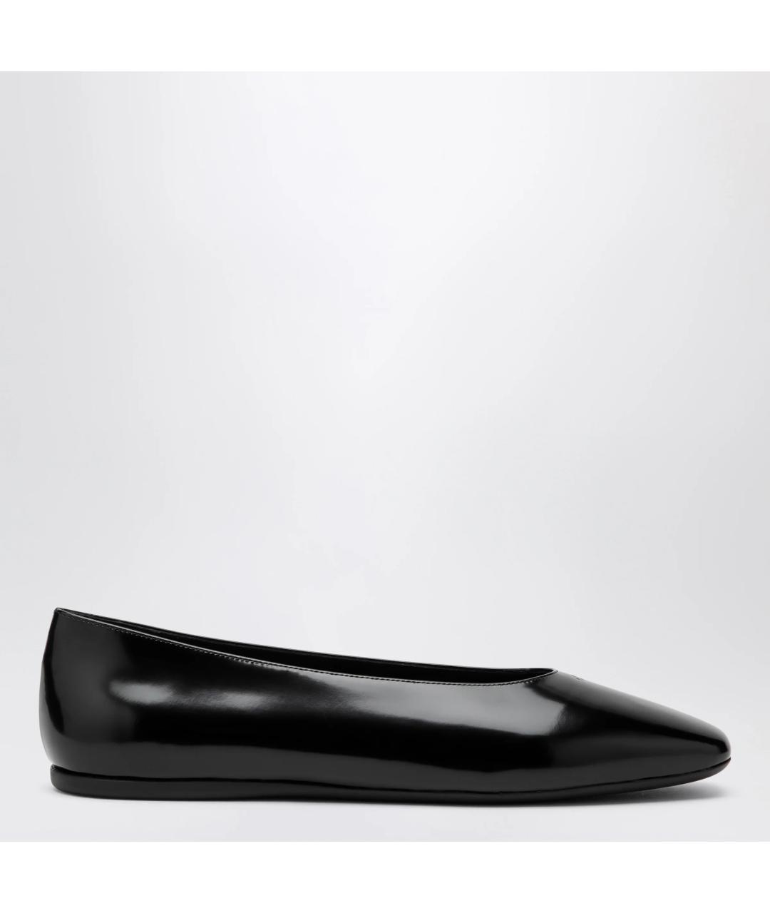 PRADA Черные кожаные балетки, фото 3