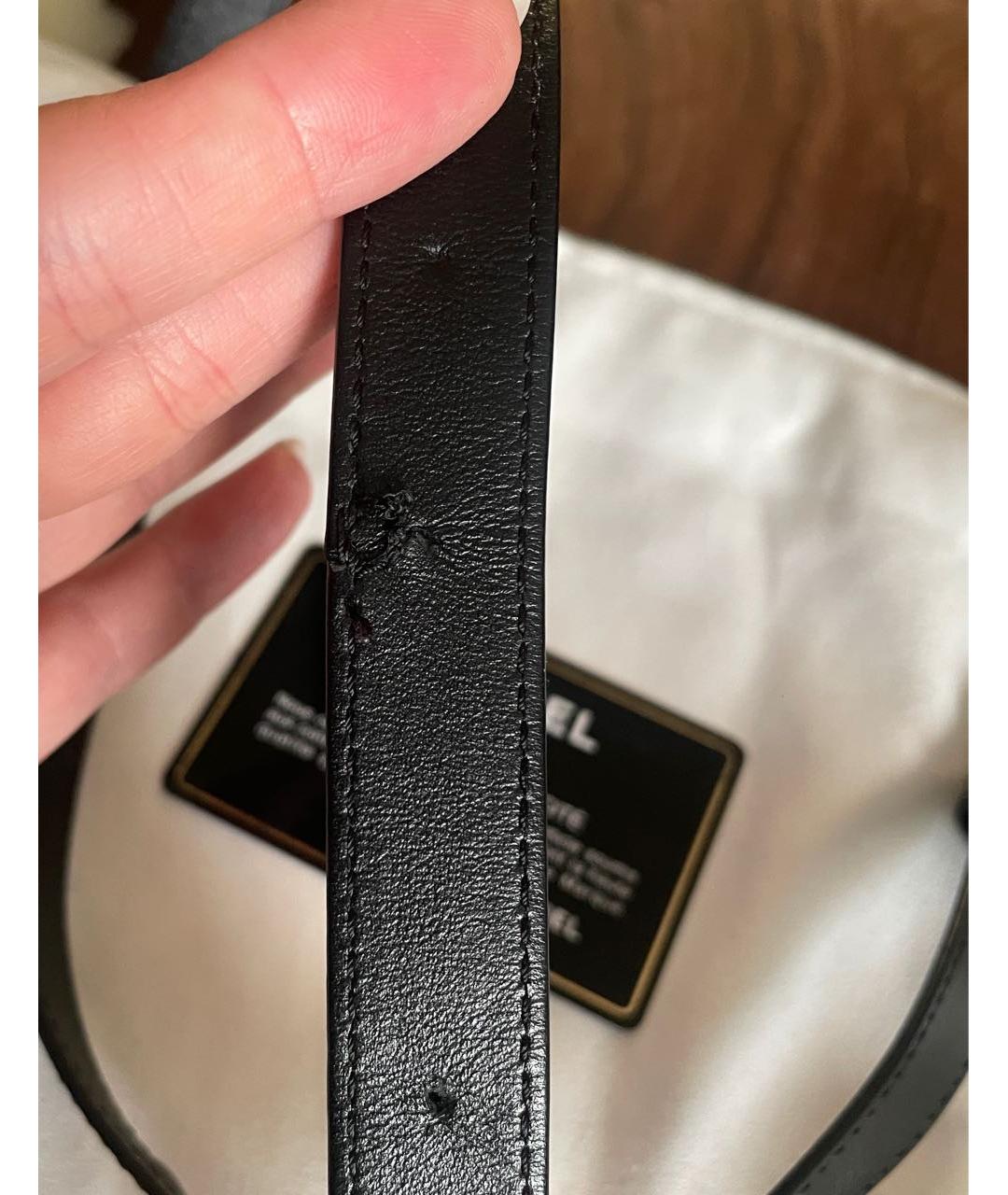 CHANEL Черная кожаная поясная сумка, фото 5