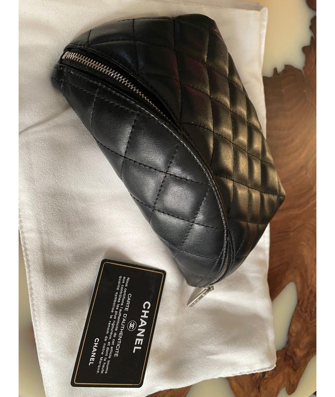 CHANEL Черная кожаная поясная сумка, фото 2