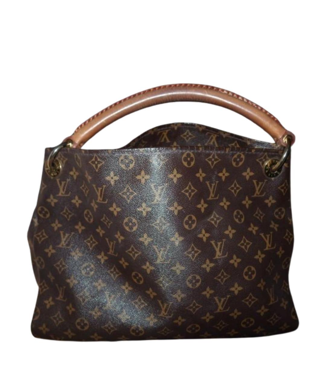 LOUIS VUITTON Коричневая кожаная сумка тоут, фото 1