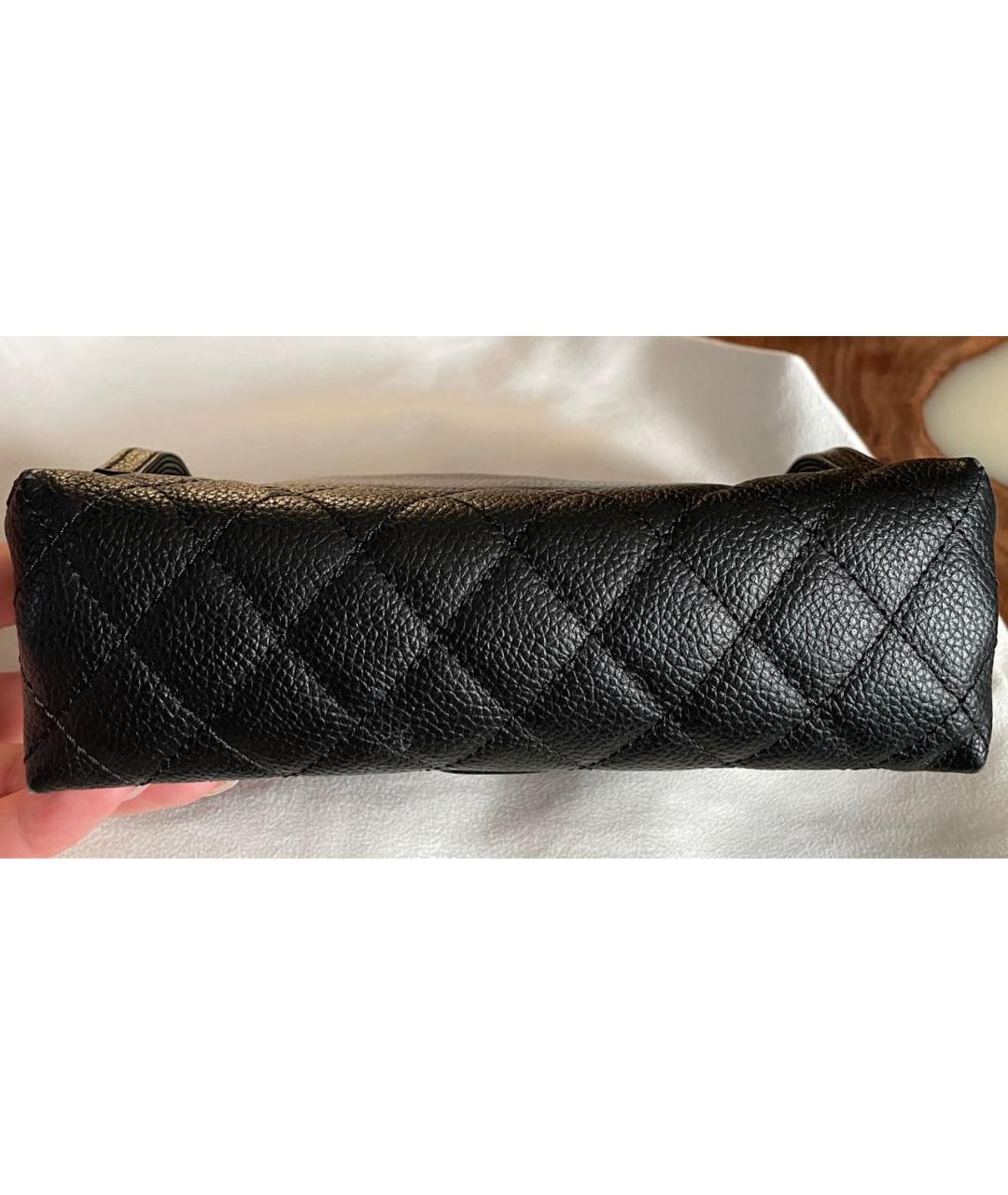 CHANEL Черная кожаная поясная сумка, фото 5