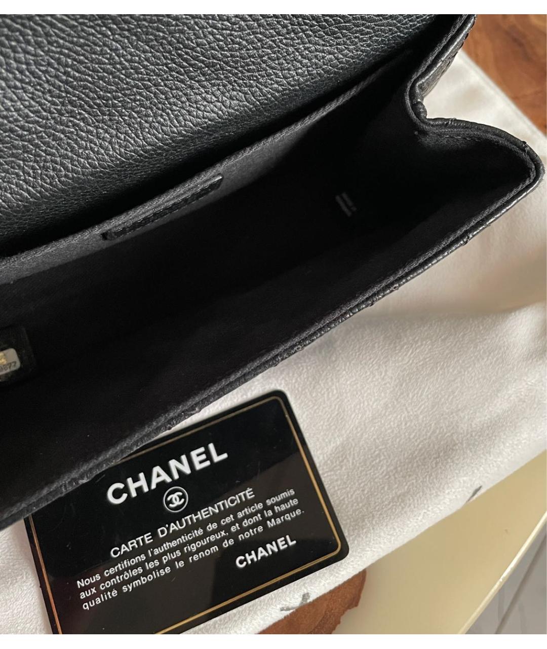 CHANEL Черная кожаная поясная сумка, фото 4
