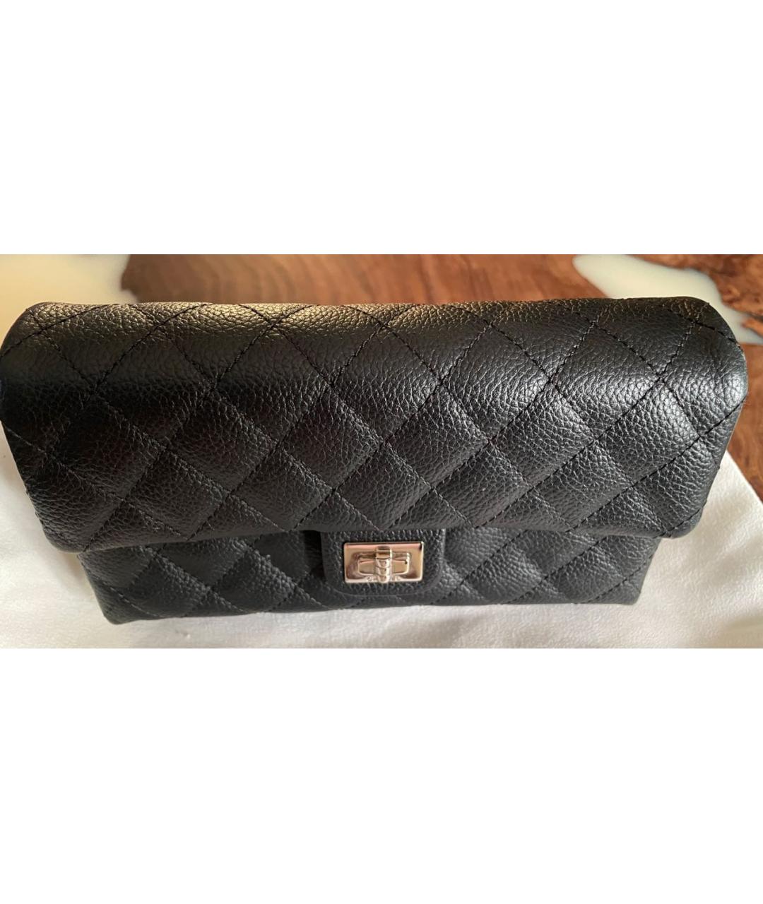 CHANEL Черная кожаная поясная сумка, фото 8