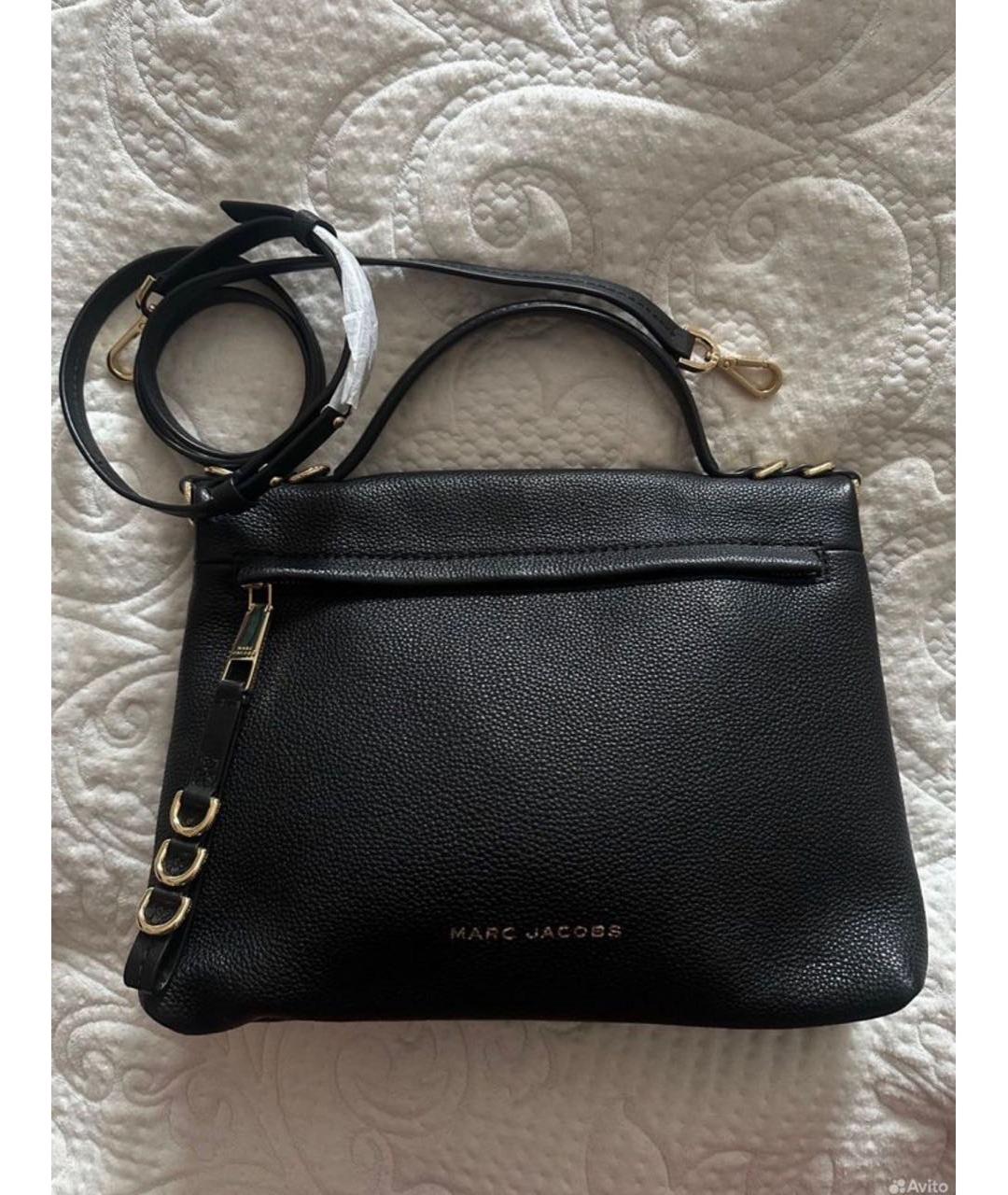 MARC JACOBS Черная кожаная сумка через плечо, фото 5