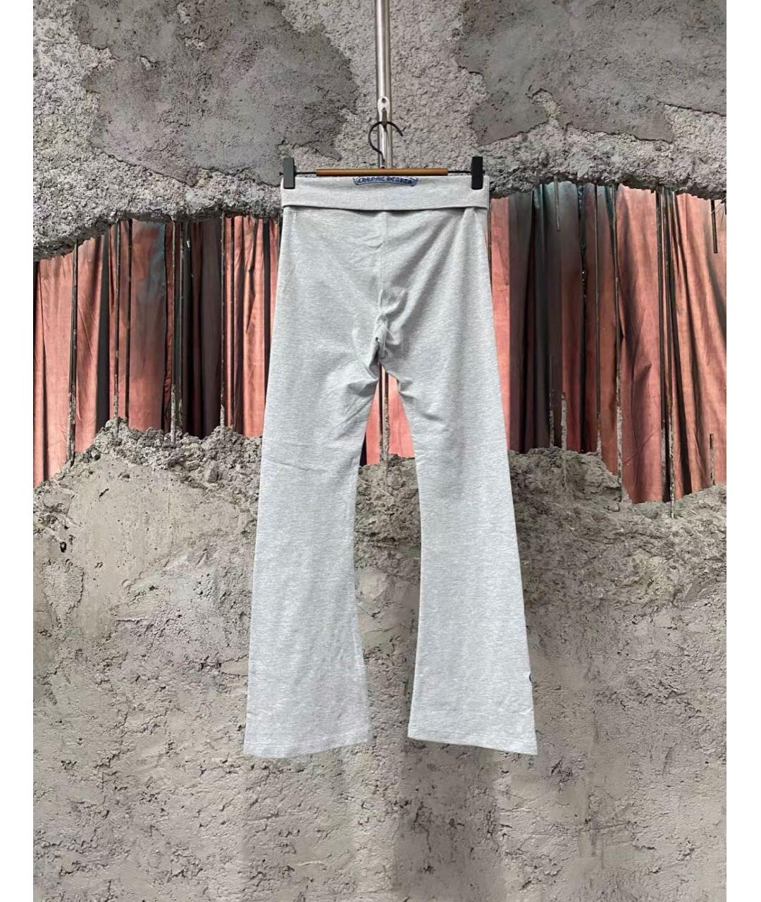 CHROME HEARTS Серые хлопковые спортивные брюки и шорты, фото 3