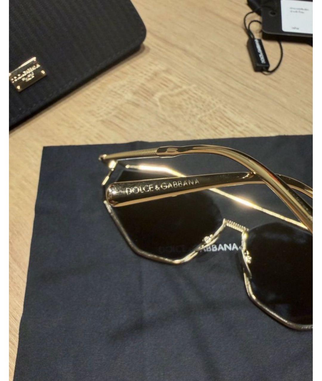 DOLCE&GABBANA Мульти металлические солнцезащитные очки, фото 8