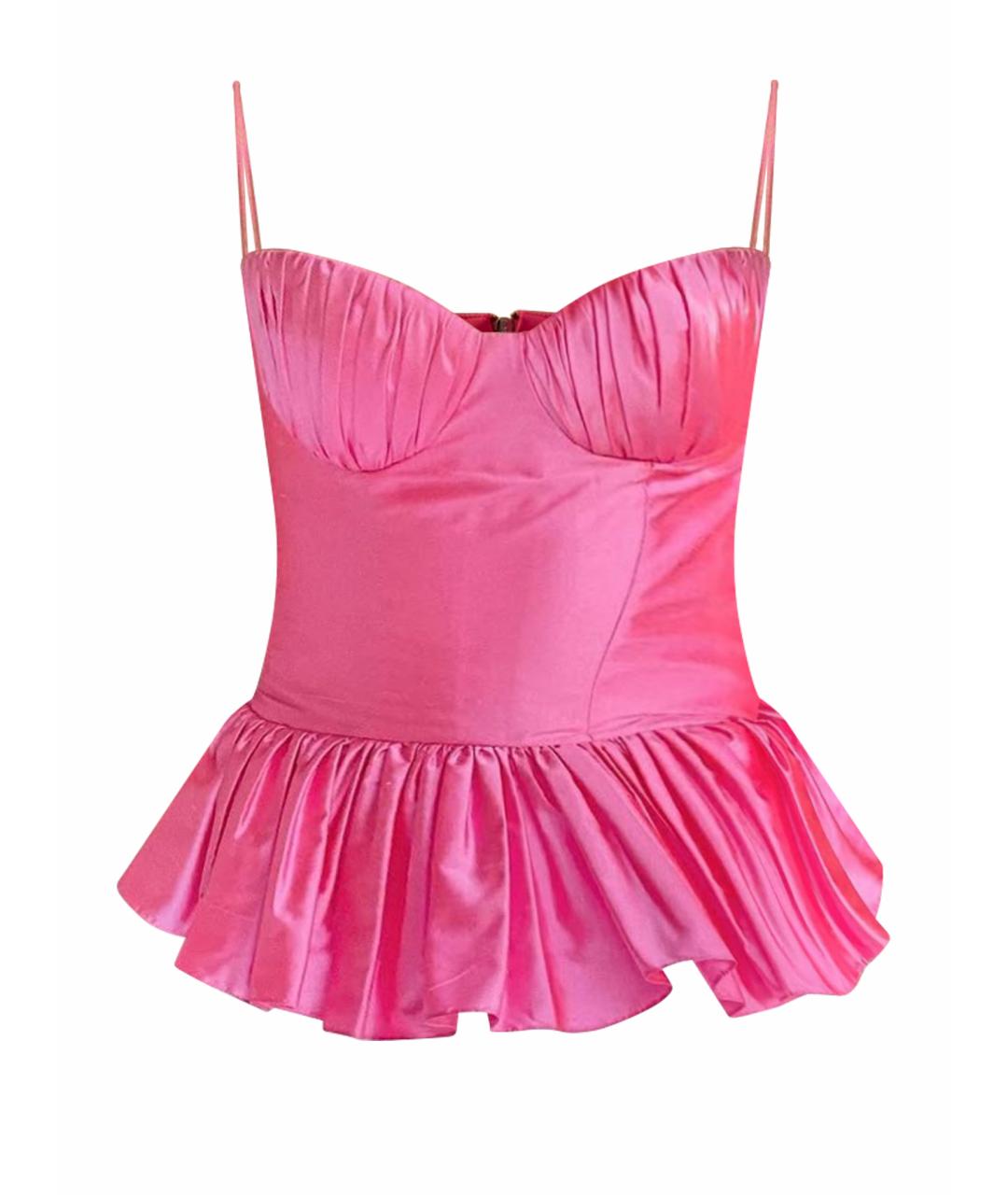 ROZIECORSETS Розовый шелковый корсет, фото 1