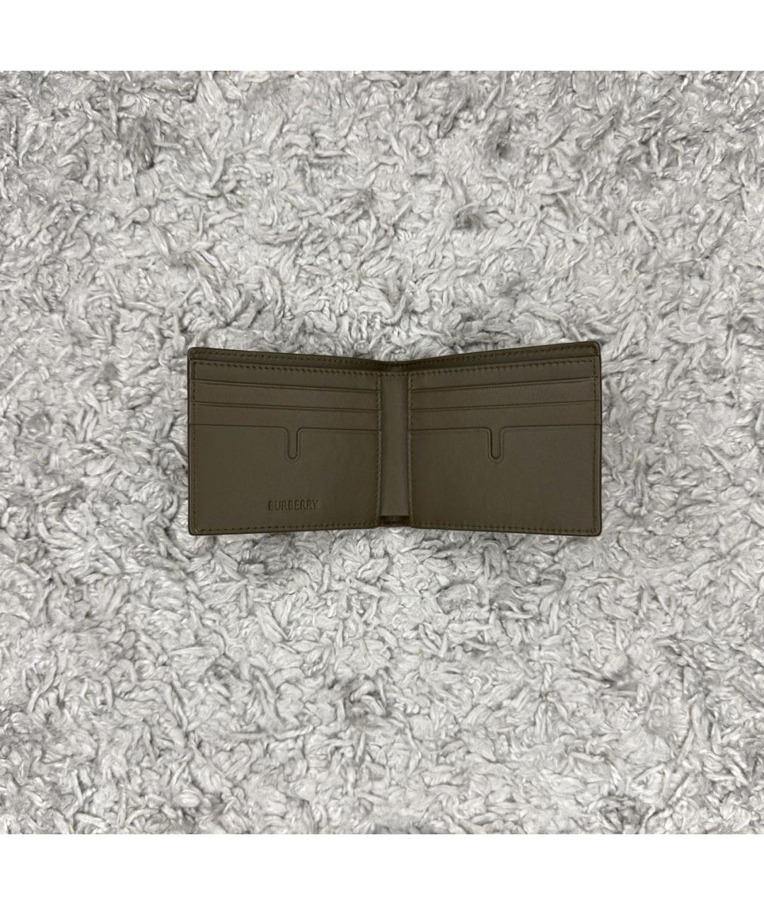 BURBERRY Бежевый кожаный кошелек, фото 2
